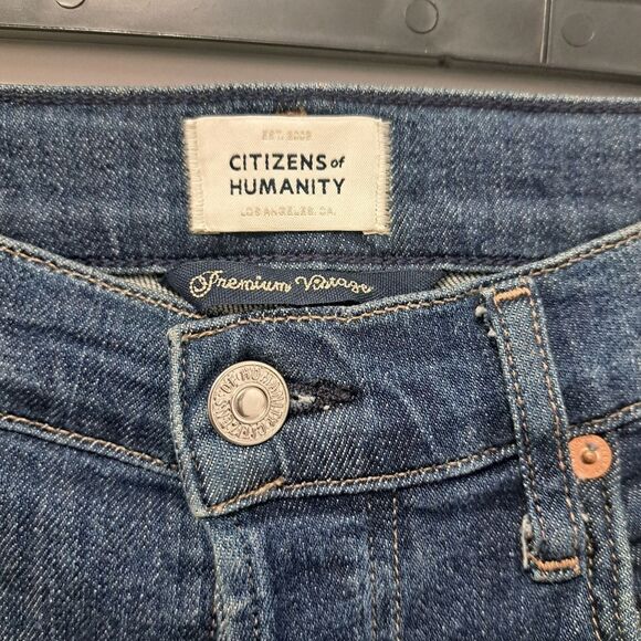 Citizen Of Humanity Premium Vintage Jolene High Rise Dark Blue Size 28 - Picture 9 of 14